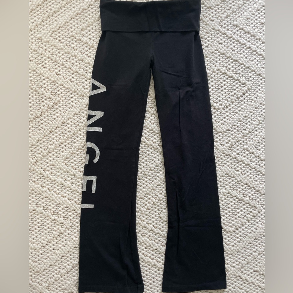 Victoria’s Secret Fold-Over Wide-Leg Yoga Pants